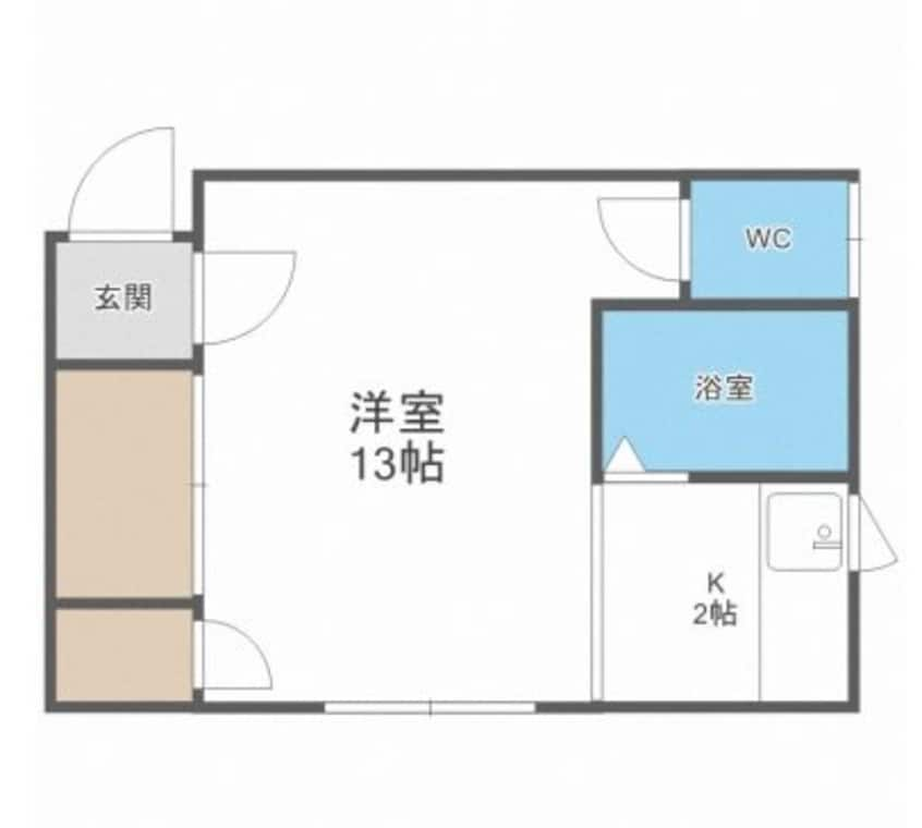 間取図 札幌市営地下鉄東豊線/栄町駅 徒歩3分 2階 築33年