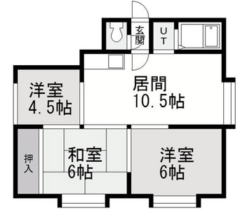 間取図 プラムコート花川