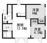 札沼線<学園都市線>/新琴似駅 徒歩13分 2階 築10年 2LDKの間取り