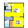 ル・ファール麻生 1LDKの間取り