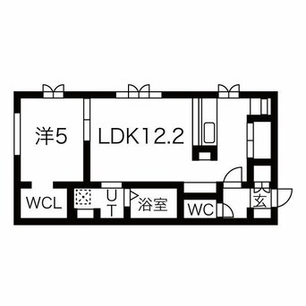 間取図 16　花畔団地線/花川北2条5丁目 1階 1年未満