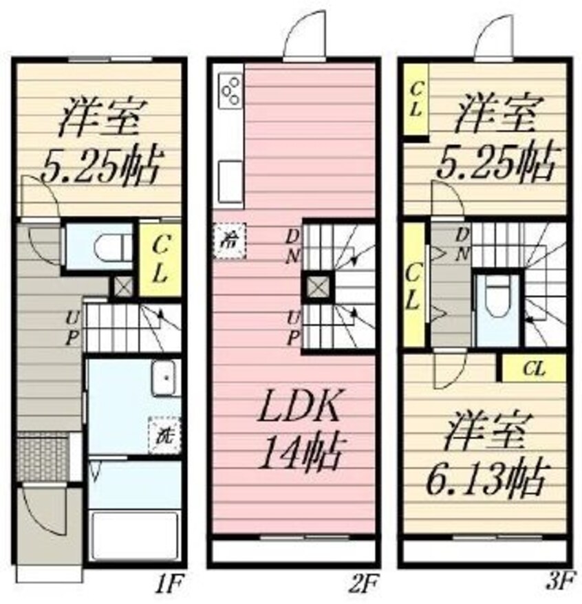 間取図 札幌市営地下鉄東豊線/栄町駅 徒歩2分 1-3階 1年未満