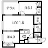 札幌市営地下鉄南北線/麻生駅 徒歩7分 1階 築4年 2LDKの間取り