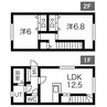 函館本線/稲積公園駅 徒歩38分 1-2階 築6年 2LDKの間取り