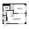 札幌市営地下鉄南北線/麻生駅 徒歩7分 4階 築28年 1LDKの間取り