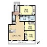 Atlantis shinkawa（アトランティスシンカワ） 3LDKの間取り