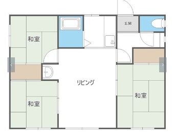 間取図 函館本線/星置駅 徒歩11分 1階 築43年