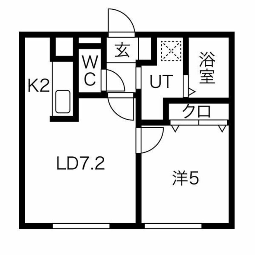 間取図 函館本線/手稲駅 徒歩6分 3階 1年未満