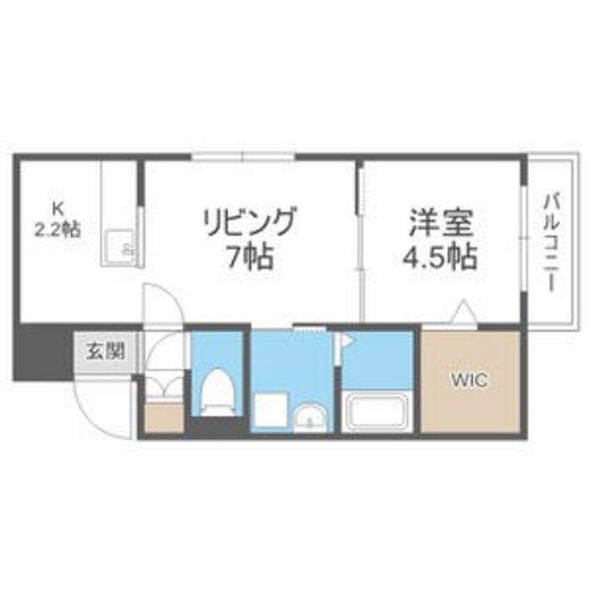 間取図 函館本線/手稲駅 徒歩9分 4階 1年未満