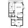 札沼線<学園都市線>/新琴似駅 徒歩33分 1階 築24年 2LDKの間取り