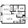 函館本線/手稲駅 徒歩14分 4階 築7年 1LDKの間取り