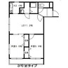 函館本線/発寒駅 徒歩15分 2階 築21年 2LDKの間取り