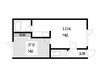 函館本線/稲積公園駅 徒歩37分 2階 築19年 1LDKの間取り