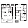 1-2階 築17年 3LDKの間取り