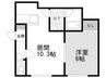 札幌市営地下鉄南北線/麻生駅 徒歩5分 1階 築35年 1Rの間取り