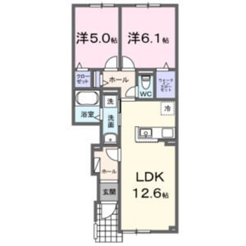 間取図 札沼線<学園都市線>/当別駅 徒歩13分 1階 建築中