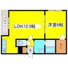 Opus太平 1LDKの間取り