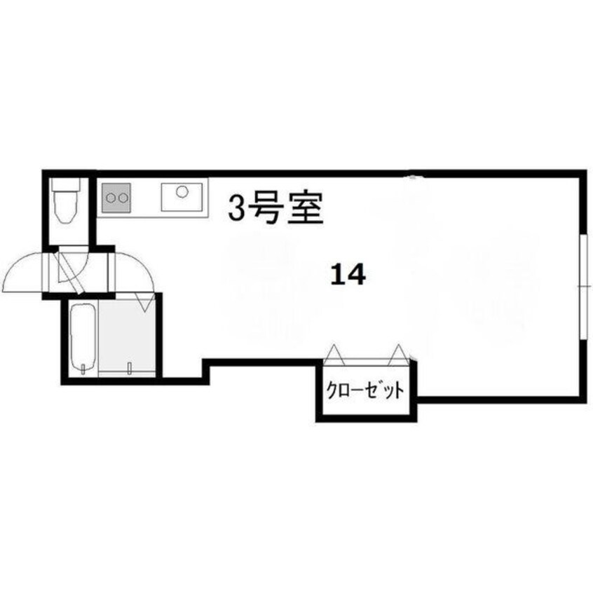 間取図 札幌市営地下鉄南北線/北３４条駅 徒歩8分 2階 築34年