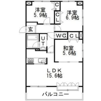 間取図 エスタシオンイカワIII