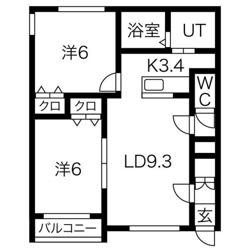 間取図 グランボヌールIV