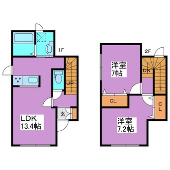 間取図 スターヴィレッジA