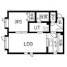 グランフォリア 1LDKの間取り