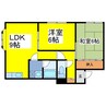 エクセル7 2DKの間取り