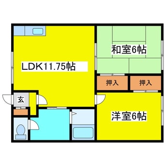 間取図 第6グリーンマンション