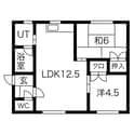 コーポ土田Bの間取図