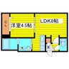 Graffty 1LDKの間取り