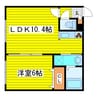 ENCHAN-THE（アンシャンテ） 1LDKの間取り