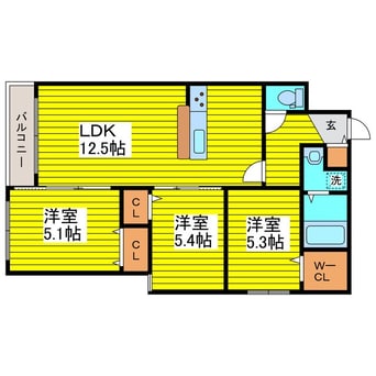 間取図 L’Orangeオランジュ