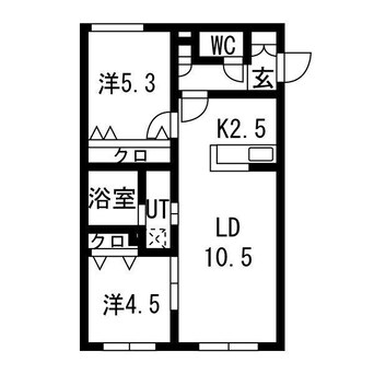 間取図 Lien北18