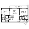 Lien北18 2LDKの間取り