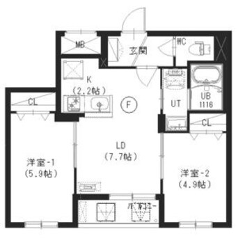 間取図 新築）インフィニティN22E1