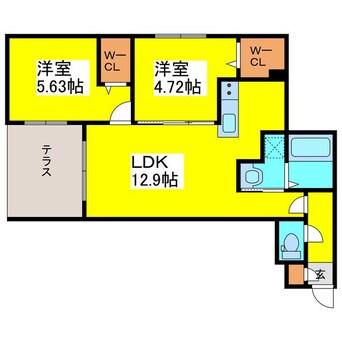 間取図 札幌市営地下鉄東豊線/元町駅 徒歩4分 1階 築1年