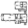 函館本線/野幌駅 徒歩6分 1-2階 築30年 2LDK+Sの間取り
