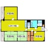 札幌市営地下鉄東豊線/元町駅 徒歩35分 3階 築43年 4LDKの間取り