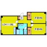 アルファコスモ伏古公園 2LDKの間取り