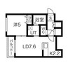 札幌市営地下鉄南北線/北２４条駅 徒歩12分 3階 築浅 1LDKの間取り