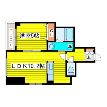 間取図 ミ・ピアーチェ環状通