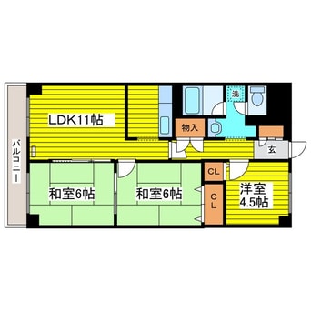 間取図 千松ハイツ