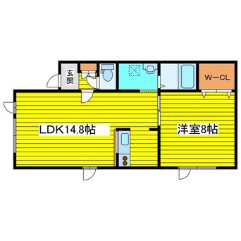 間取図 札幌市営地下鉄東豊線/北１３条東駅 徒歩12分 1階 築24年