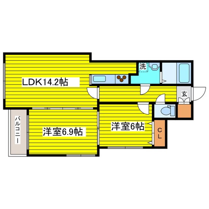 間取図 ルラシオン北7条
