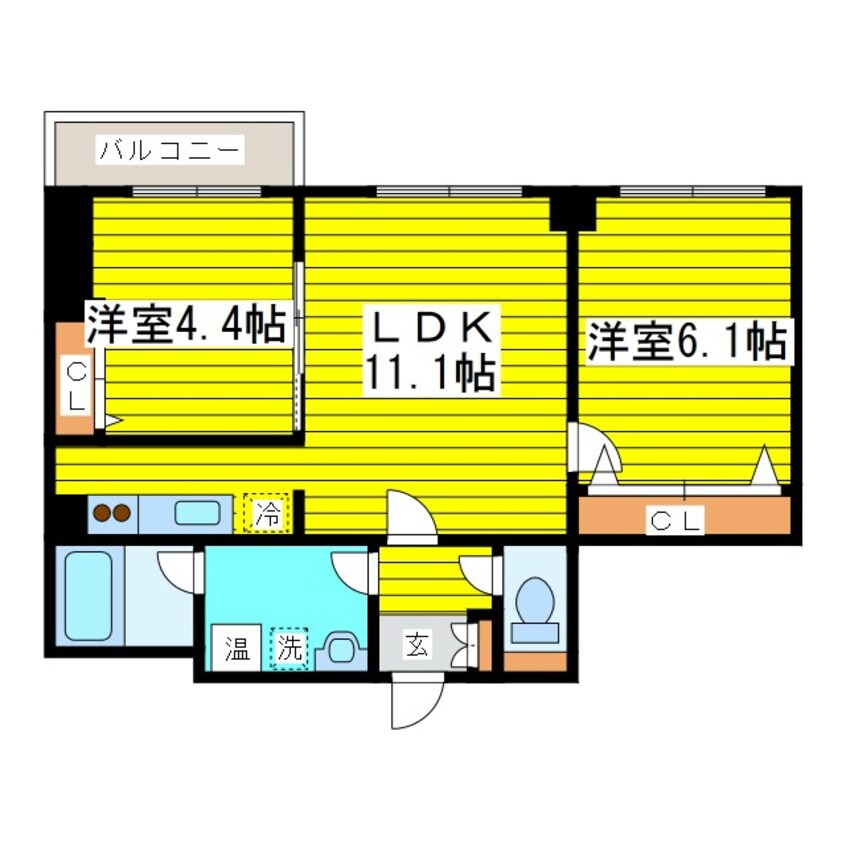 間取図 ルラシオン北7条