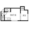 札幌市営地下鉄東豊線/元町駅 徒歩6分 2階 築28年 1DKの間取り