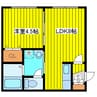 札幌市営地下鉄東豊線/元町駅 徒歩12分 2階 築20年 1LDKの間取り