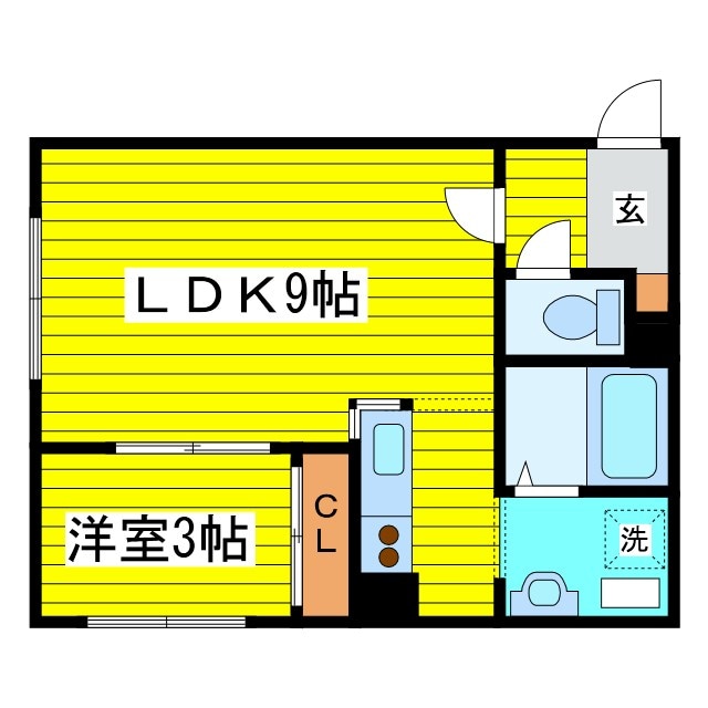 間取り図 札幌市営地下鉄東豊線/元町駅 徒歩2分 1階 築23年