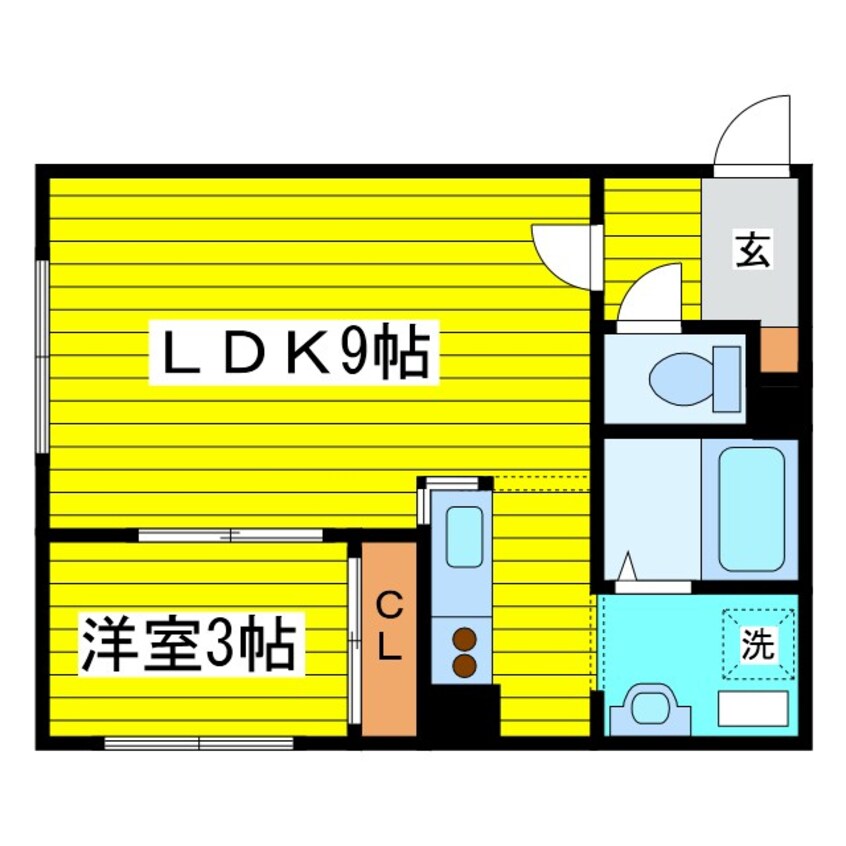 間取図 札幌市営地下鉄東豊線/元町駅 徒歩2分 4階 築23年