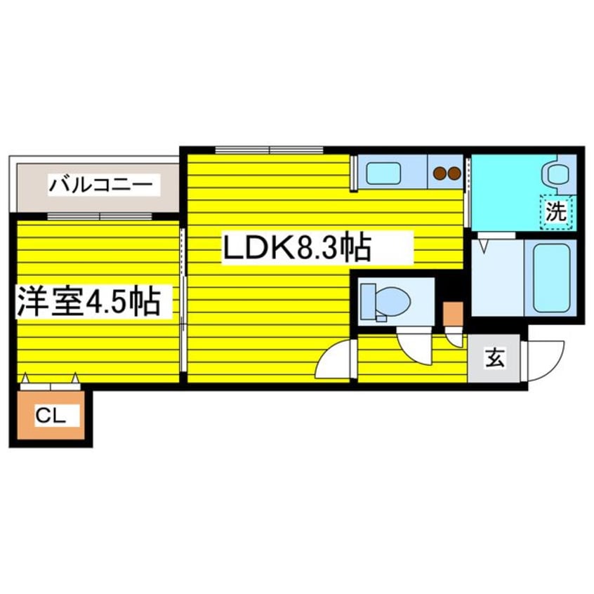 間取図 HOPE　N8/E8